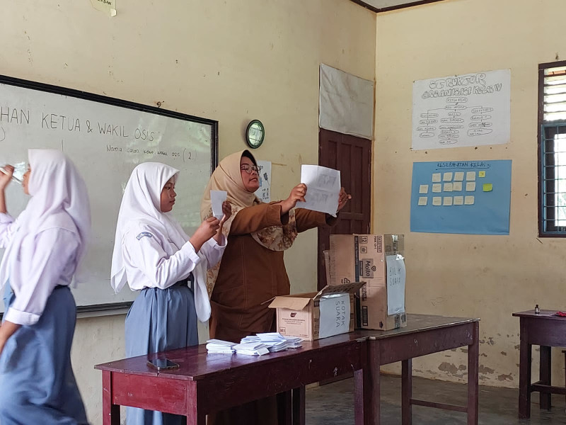 Pemilihan Pengurus Osis SMKN 1 Bandar Laksamana Tampilkan 2 Paslon