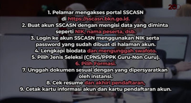Pendaftaran CPNS-PPPK 2021 Diumumkan Selasa Besok
