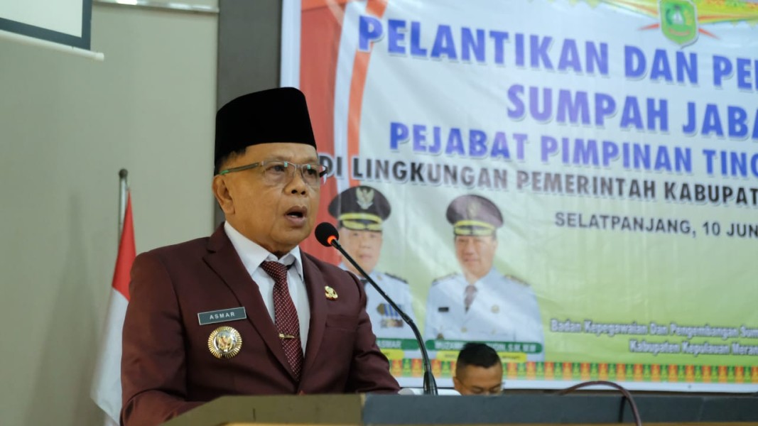 Bupati Kepulauan Meranti Lantik Dua Pejabat Pimpinan Tinggi Pratama