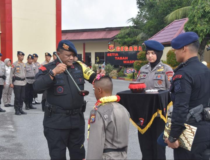 Brimobda Riau Terima Bintara dan Tamtama Lulusan Pusdik Brimob