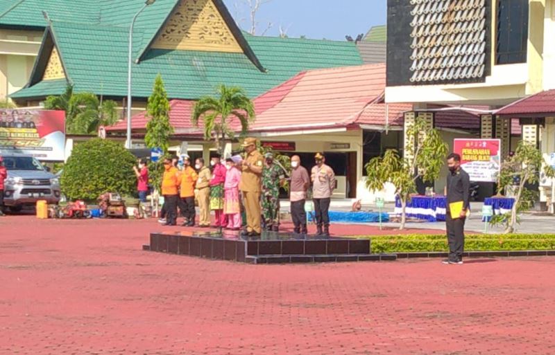 Karhutla Jadi Prioritas, Polres Bengkalis Gelar Apel Pasukan Kesiapsiagaan Kahutla 2022