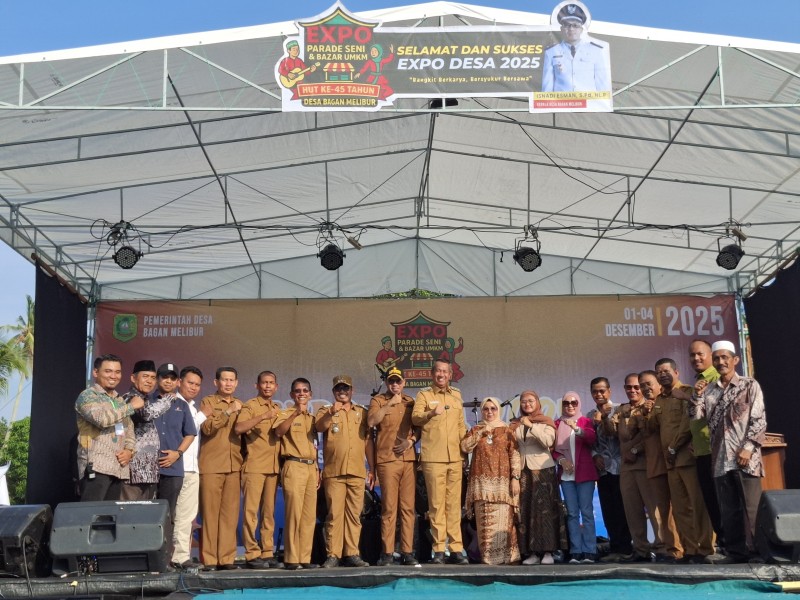 Muzamil Buka Secara Resmi Expo Desa Sempena HUT Ke-45 Desa Bagan Melibur