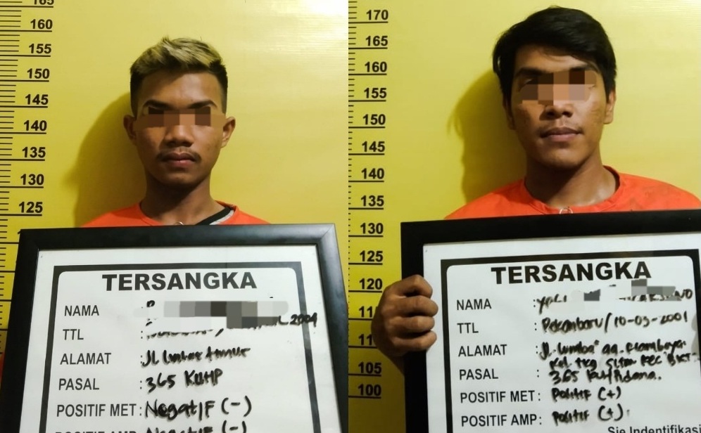 Tak Butuh Waktu Lama, Pelaku Jambret Tak Berkutik Diringkus Polsek Bukit Raya