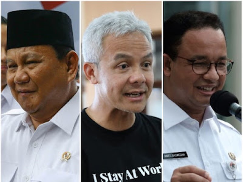 Survei LSJ: Prabowo Teratas Diikuti Ganjar-Anies, Cak Imin-Airlangga 0,7%