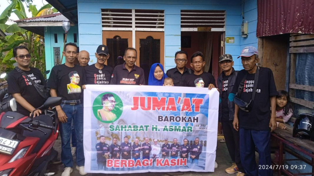 Ringankan Beban Warga: Jum’at Barokah Sahabat H. Asmar Berbagi di Lima Titik