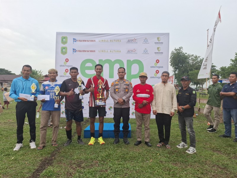 Didukung PT ITA, Final Dramatis Tutup Turnamen Sepak Bola Merbau