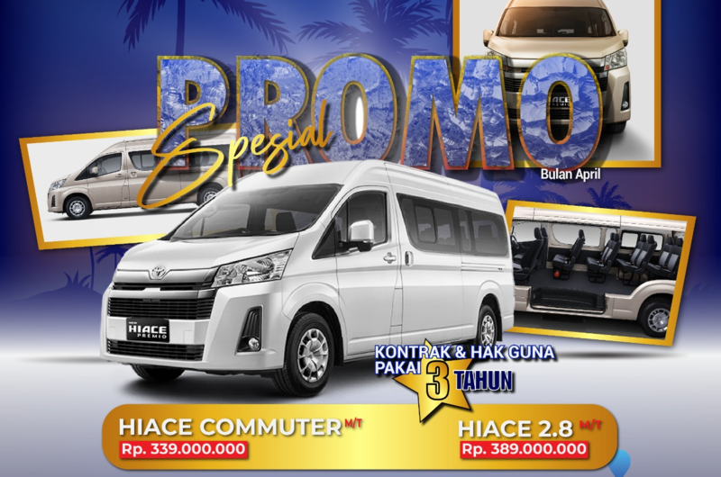 Hiace Commuter Rp. 389 Juta, Hanya di PT Assa Auto Service, Promo Terbatas untuk Pengusaha Travel!