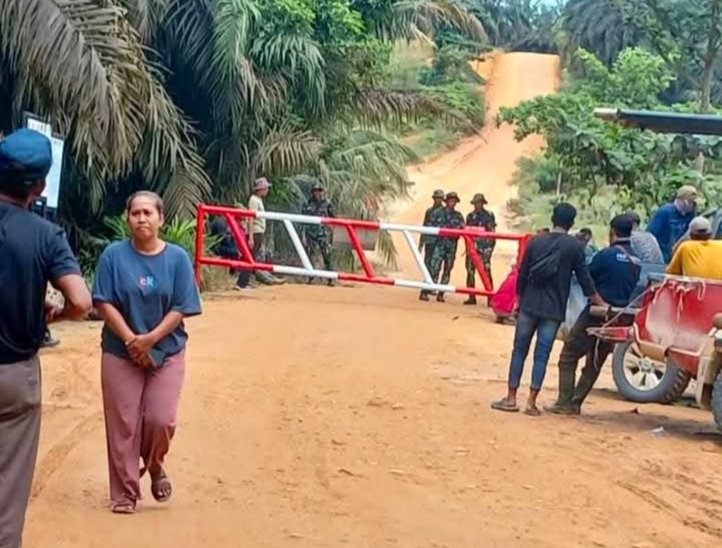 Satgas PKH Mulai Gencar Pasang Portal Jalan di Kawasan TNTN