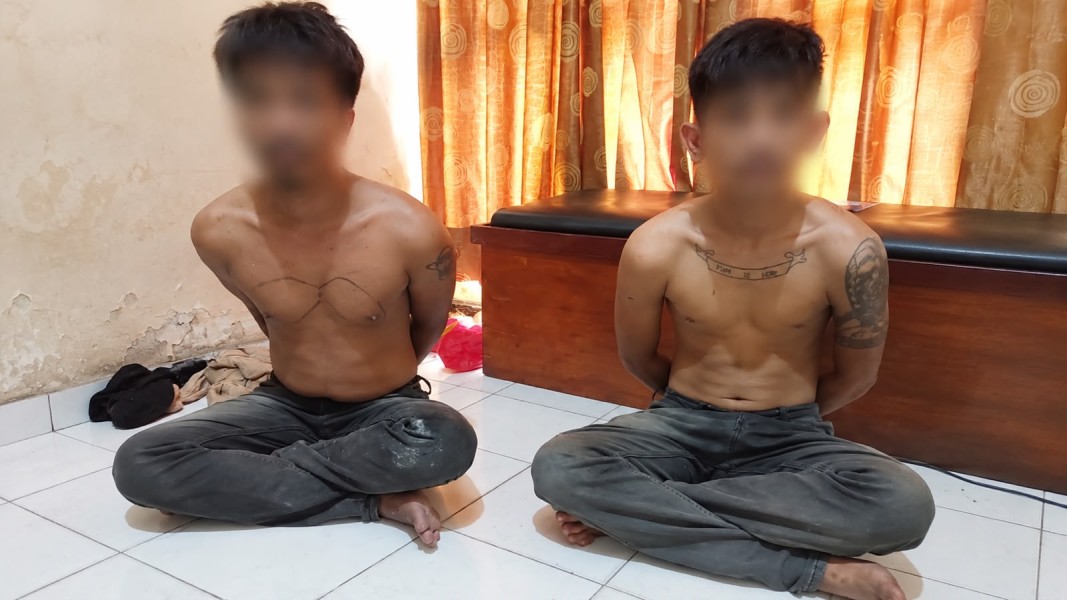 Diduga Jambret Ibu-ibu di Jalan Cipta Karya Pekanbaru, 2 Pria Bertato Diamankan