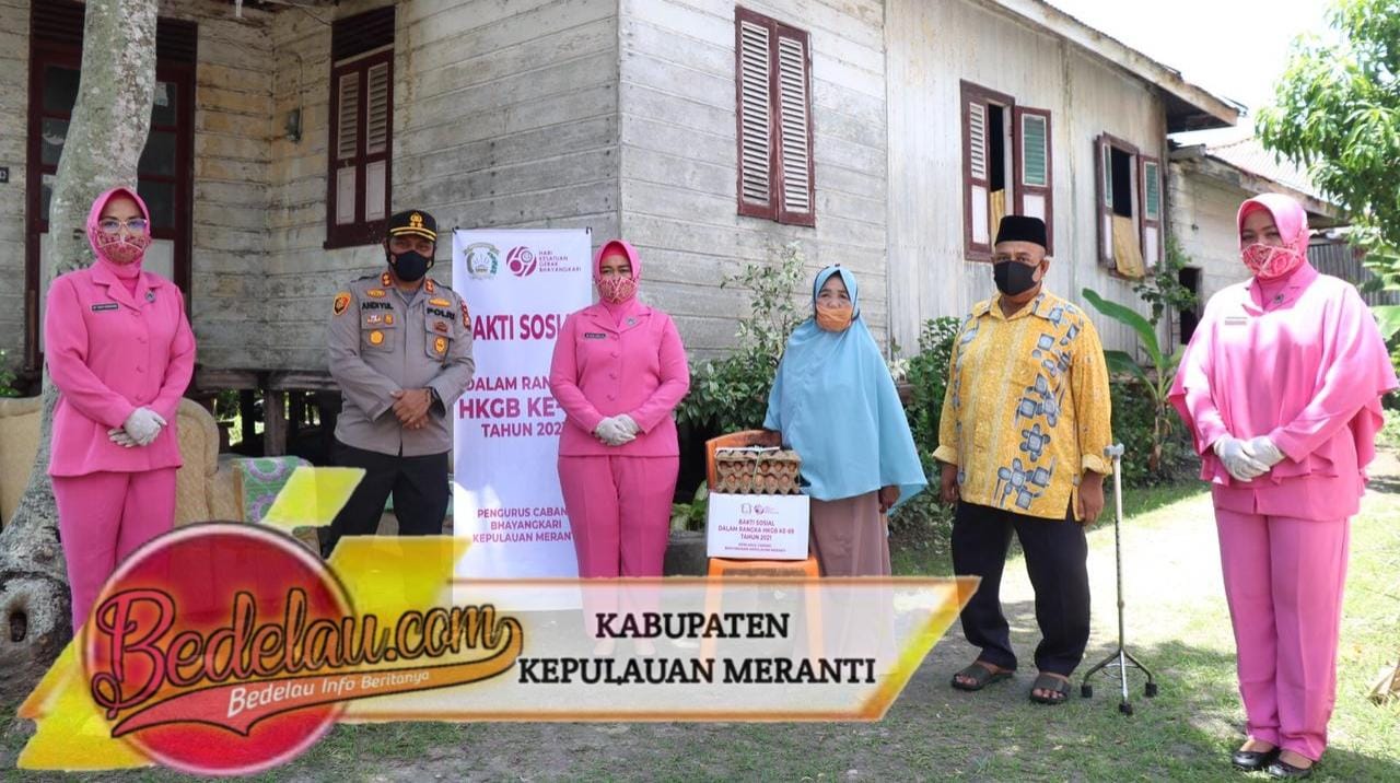 Dalam Rangka HKGB Ke 69, Bhayangkari Cabang Kepulauan Meranti Laksanakan Bakti Sosial