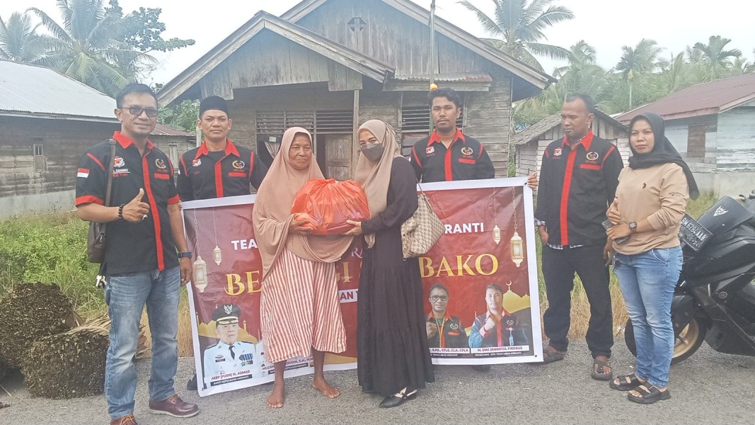 Ormas Team Libas Kepulauan Meranti Gelar Bakti Sosial, Salurkan Bantuan Sembako untuk Warga Kurang Mampu di Bulan Ramadhan