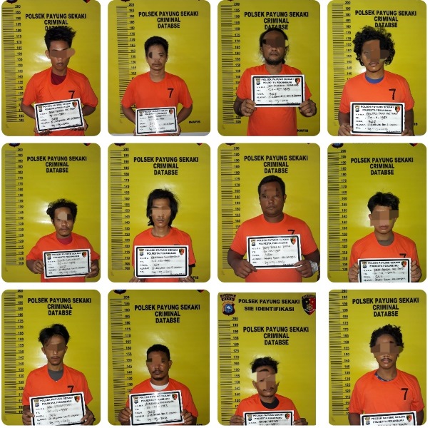 11 Pencuri Kabel Listrik di Pekanbaru Diringkus Bersama Penadah