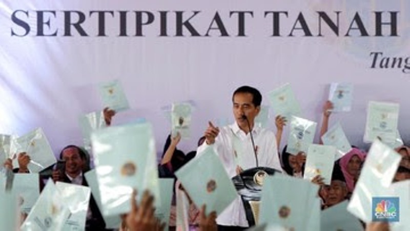 Jokowi Bakal Ganti Sertifikat Tanah Jadi Digital