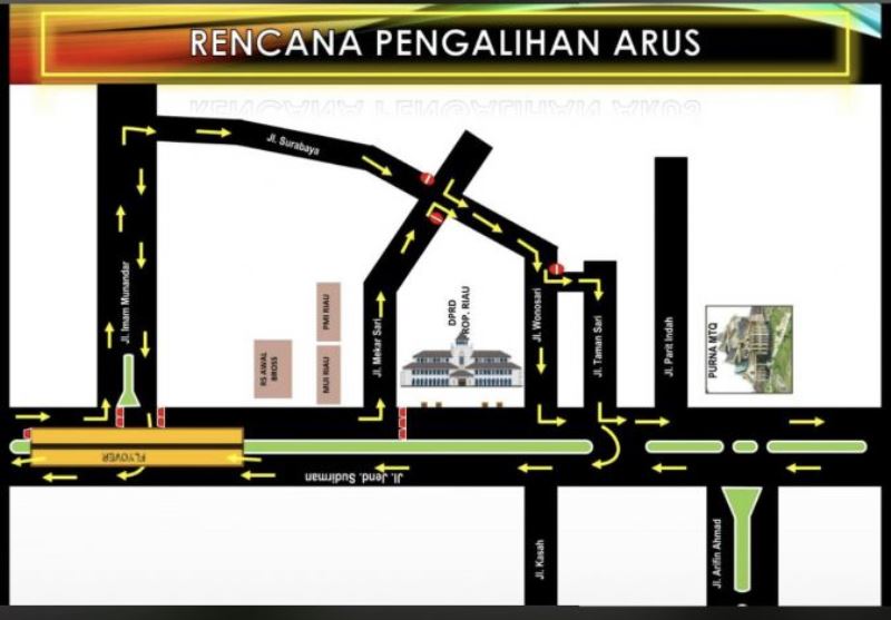 Demo 11 April Besok, Jalan Sudirman Pekanbaru Ditutup!