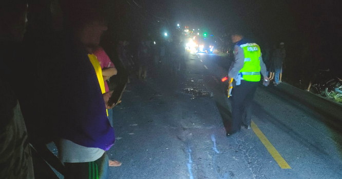 Kecelakaan Maut di Jalan Lintas Timur Pelalawan, Pelajar Tewas Tergilas Truk Tangki