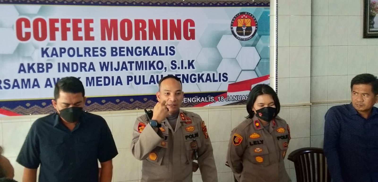 Kapolres Bengkalis yang Baru Ajak Wartawan Bersinergi dengan Baik
