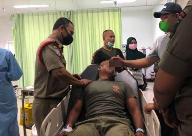 Oknum Satpol PP Pekanbaru Baku Hantam, Satu Patah Rahang