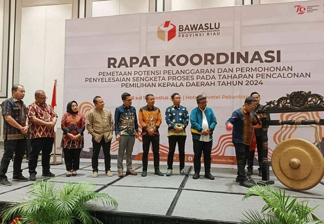 Jelang Pilkada, Bawaslu Riau Gelar Rakor Pemetaan Potensi Pelanggaran