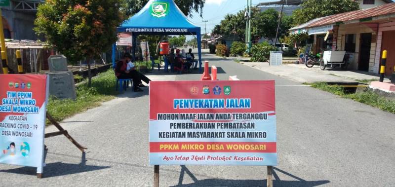 PPKM Skala Mikro Juga Berlaku di Desa Wonosari