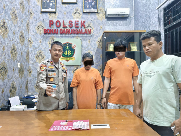 Pria dan Wanita di Bonai Darussalam Kedapatan Simpan 14 Paket Sabu