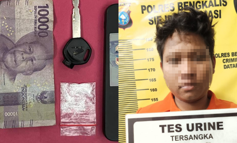 Diduga Kurir Perusak Saraf, Oknum Honorer Dishub Bengkalis Dicokok Polisi