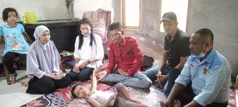 Ketua DPC PWRI Kep. Meranti Kunjungi Rumah Ananda Atika Balqis di Tebing Tinggi Barat