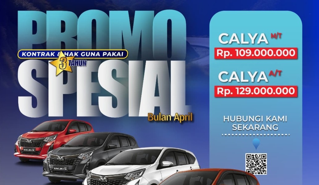 Promo Spesial dari PT Assa Auto Service, Dapatkan Toyota Calya Hanya Rp109 Juta!
