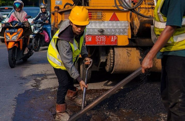 Ratusan Titik Jalan di Pekanbaru Masuk Daftar Tambal Sulam, Ini Rinciannya
