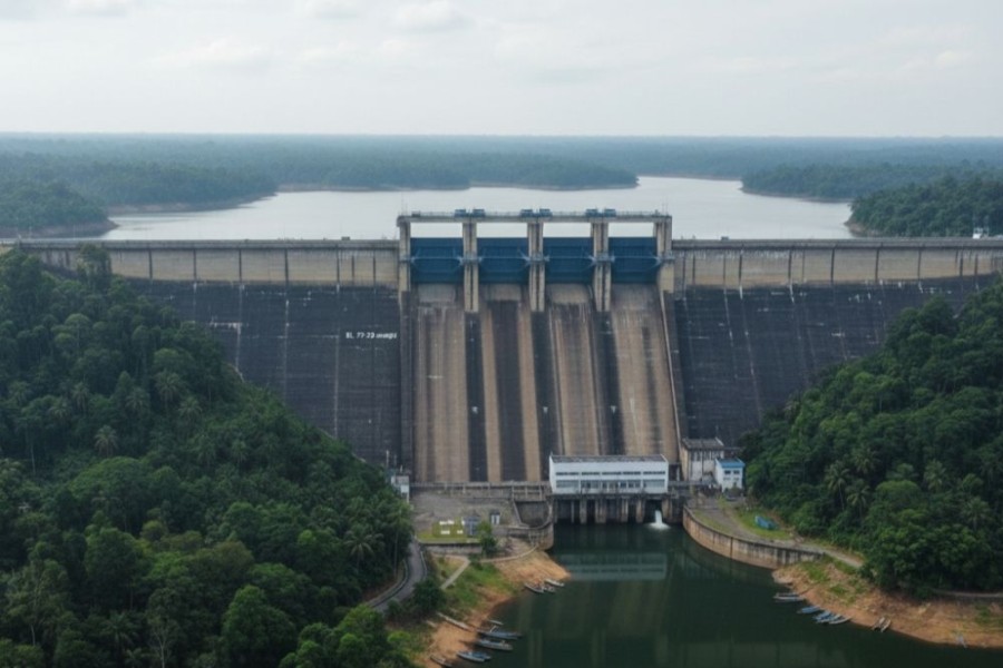 Elevasi Waduk PLTA Koto Panjang Naik Tipis 3 Sentimeter Pagi Ini