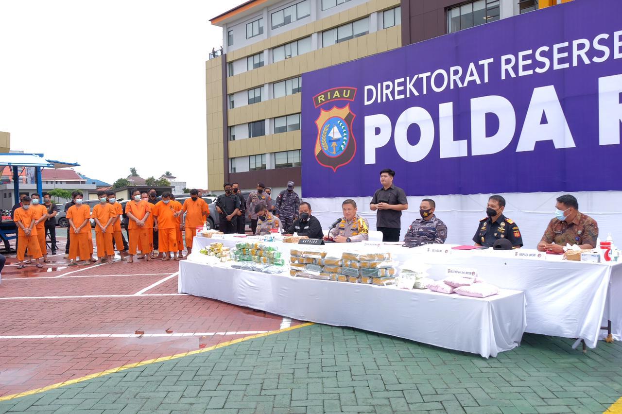 80, 24 Kg Sabu-Sabu dan 68.363 Butir Ekstasi Dimusnahkan