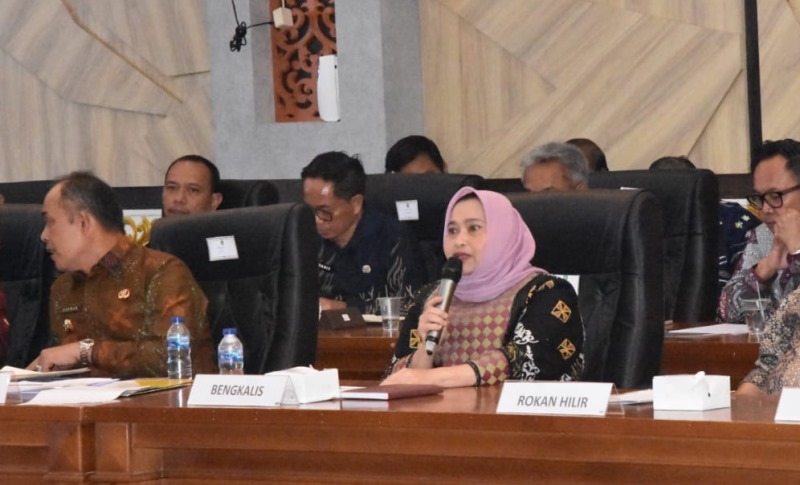 Bupati Kasmarni Hadiri Rakor Bersama Gubernur Riau