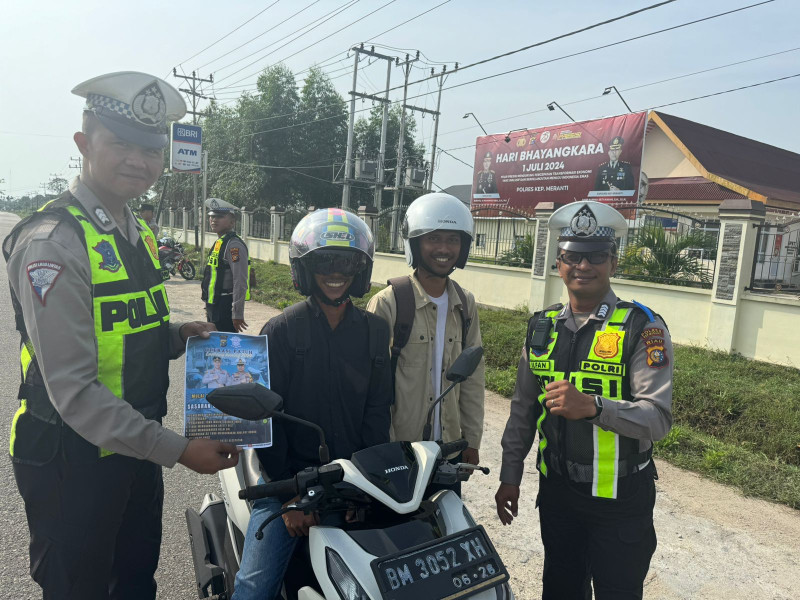 Di hari Ke-8 Satlantas Polres Meranti Gencar Giat Operasi Patuh LK 2024