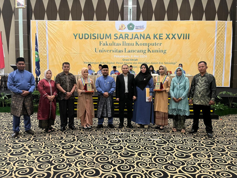 Fasilkom Unilak Gelar Yudisium 28, Dekan Dr Yogi Yunefri Yakin Alumni Berhasil dan Berkualitas