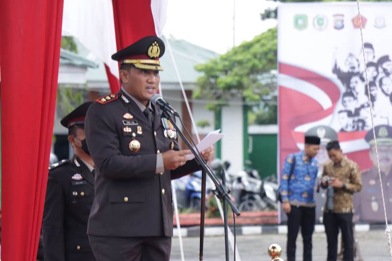 Kapolres Meranti Pimpin Upacara Peringatan Hari Pahlawan ke-77