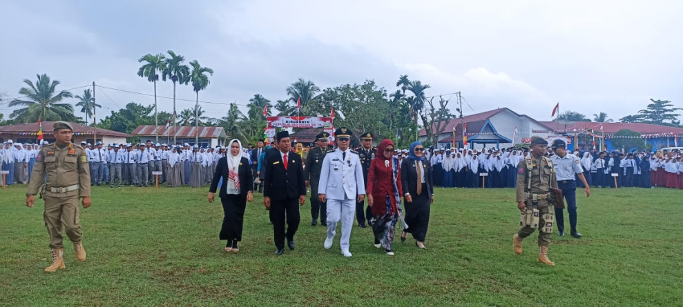 Upacara Peringatan HUT RI Ke 78 di Kecamatan Merbau Berlangsung Khidmat