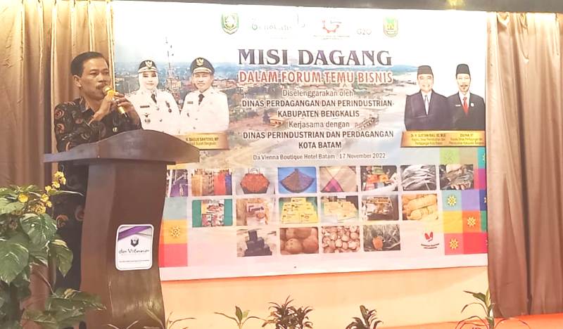 Kadisperindag Bengkalis Buka Kegiatan Misi Dagang di Batam
