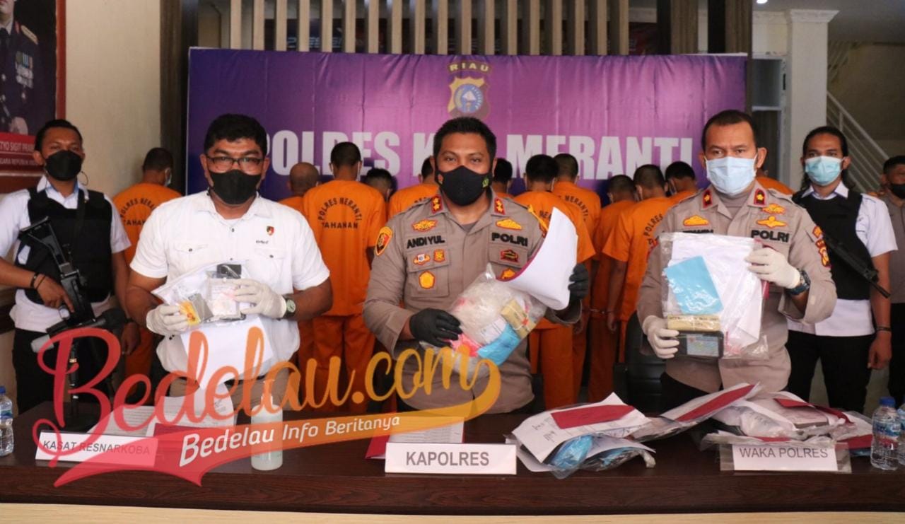 Dua Bulan, Polres Meranti Ungkap 11 Kasus Narkoba dan Tangkap 23 Tersangka