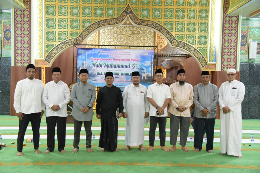 Wabup Bengkalis Hadiri Peringatan Maulid Nabi di Masjid Agung Istiqomah