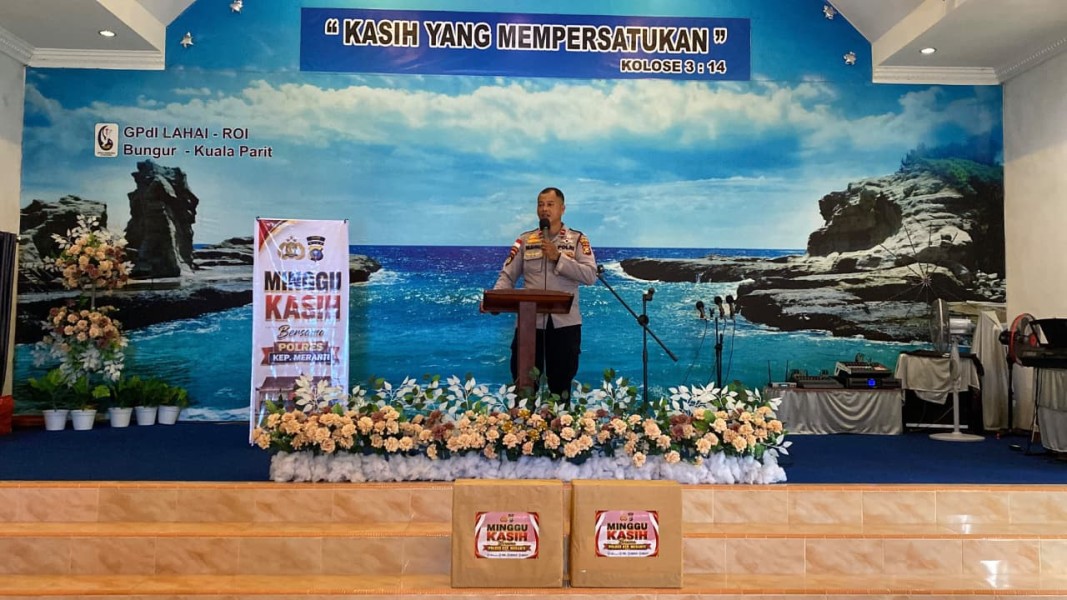 Minggu Kasih Polres Meranti, Warga bungur Diajak Cegah Karhutla dan Jaga Pilkades Tetap Damai