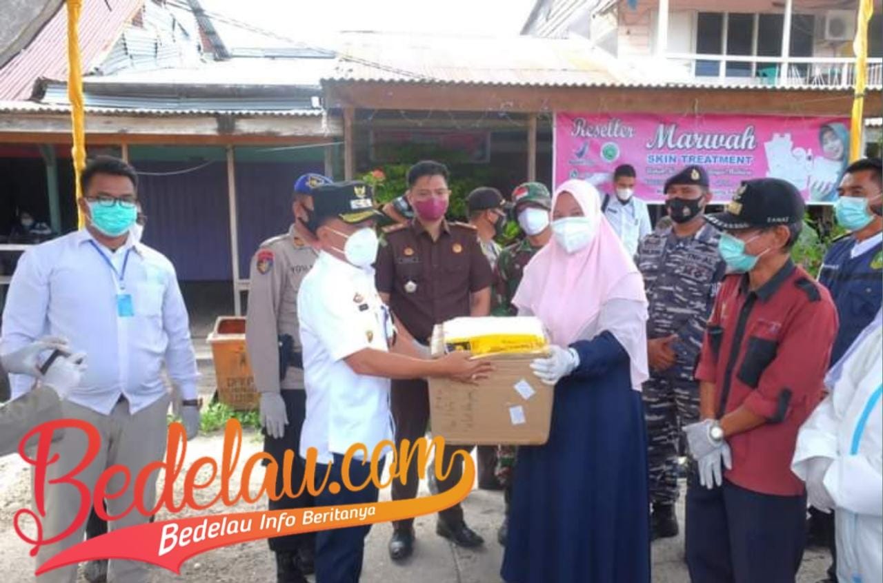 Posko Pemberlakuan Kegiatan Masyarakat Desa Tanjung Samak Kec. Rangsang Mendapatkan Bantuan APD