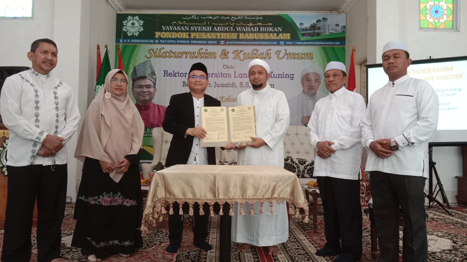 Unilak Teken Kerja Sama dengan Ponpes Babussalam, Upaya Tingkatkan Kualitas Ponpes di Riau