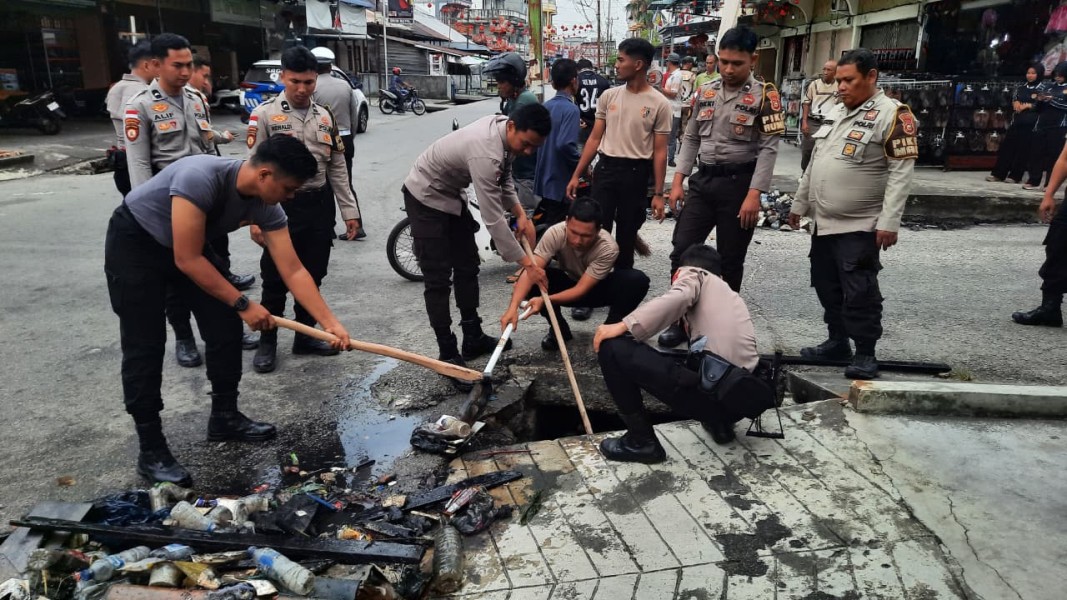 Polres Meranti Gelar Kurve Bersama Polsek linisektor Tampil Dalam Gerakan Indonesia Asri