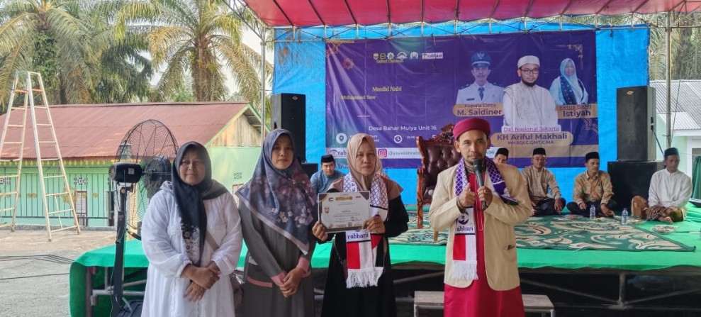 Al-Hafiz KH. Ariful Makhali Hadir di Bahar Mulya, Kades M. Saidiner Tegaskan Dukungan untuk Palestina