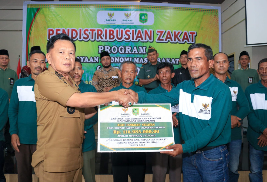 Baznas Salurkan Zakat Pemberdayaan Masyarakat Desa di Kabupaten Kepulauan Meranti