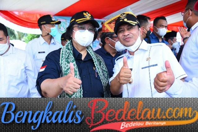 Dihadapan Menteri Siti Nurbaya, Wabup Bagus Santoso Ceritakan Kemolekan Pulau Rupat
