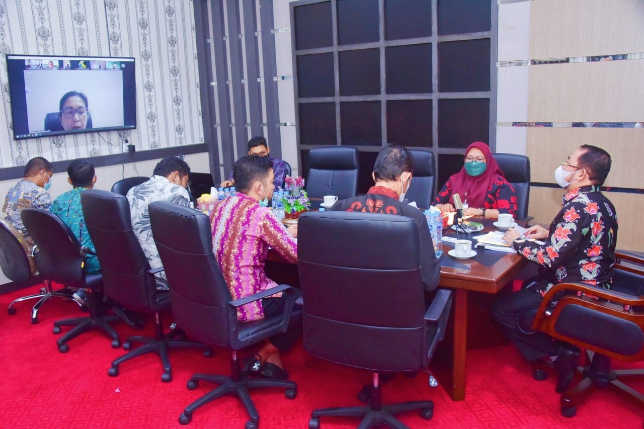 Bupati Ikuti Zoom Meeting Bersama Staf Ahli Menteri ATR/BPN Bidang Pengembangan Kawasan