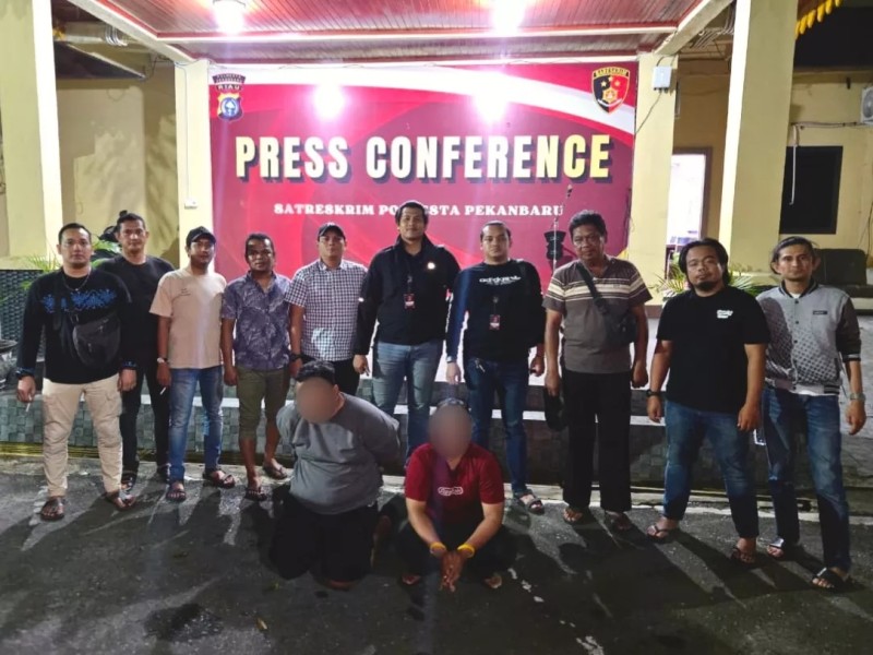 Diduga Tipu Warga Pekanbaru, Polisi Tangkap Dua Kolektor Leasing