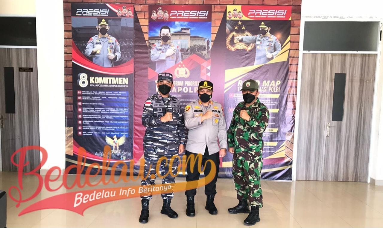 Tingkatkan Sinergitas TNI-Polri, Danramil dan Danposal Silaturahmi Ke Mapolres Meranti