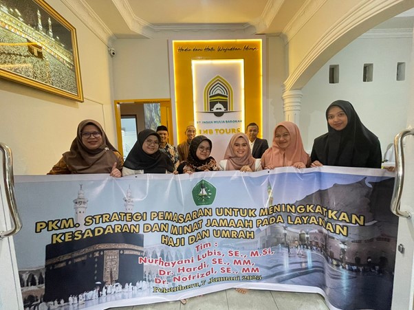 Dosen FEB Unilak Laksanakan PKM Strategis Pemasaran Biro Perjalanan Haji/Umroh