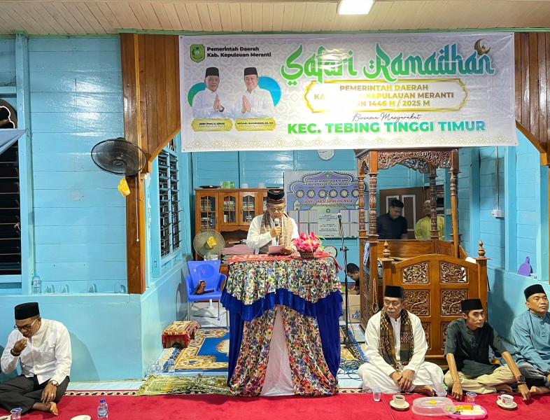Bupati Meranti Laksanakan Safari Ramadhan di Desa Lukun
